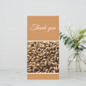 ビール醸造業者の麦芽穀物 サンキューカード (スタンド正面)