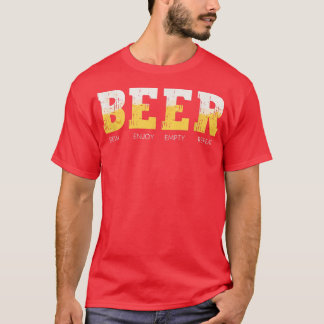 ビール醸造楽しむリピートおもしろいクラフトビール Tシャツ
