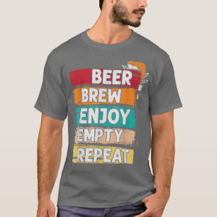 ビール醸造楽しむ空リピート自家醸造ビール醸造 Tシャツ
