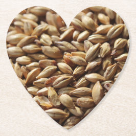 ビール醸造麦麦麦麦麦麦粒の背景 ペーパーコースター