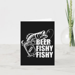ビール釣りおもしろい魚釣り飲み誕生日G カード
