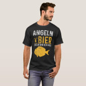 ビール釣り魚釣り竿エサ Tシャツ (正面フル)