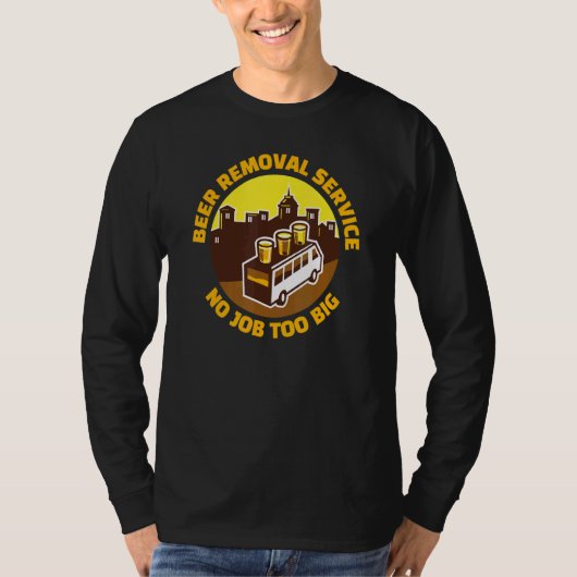 ビール除去サービスバービール飲みパブ Tシャツ (正面)