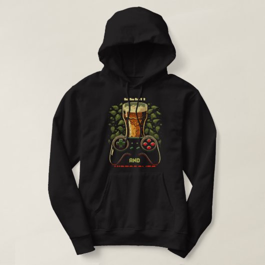 ビール電気ギター形ビールボトル2 パーカ (デザイン正面)