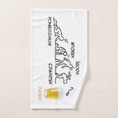 ビール革命 バスタオルセット (ハンドタオル)