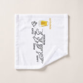 ビール革命 バスタオルセット (ウォッシュタオル)