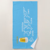 ビール革命 ビーチタオル (正面)