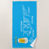 ビール革命 ビーチタオル (正面)