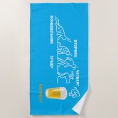 ビール革命 ビーチタオル (正面)