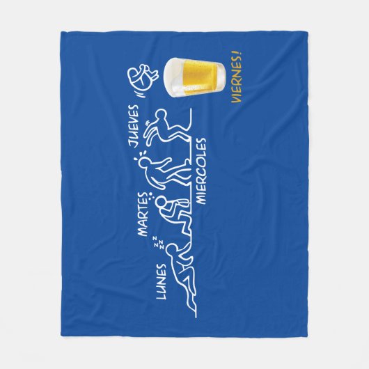 ビール革命 フリースブランケット (正面)