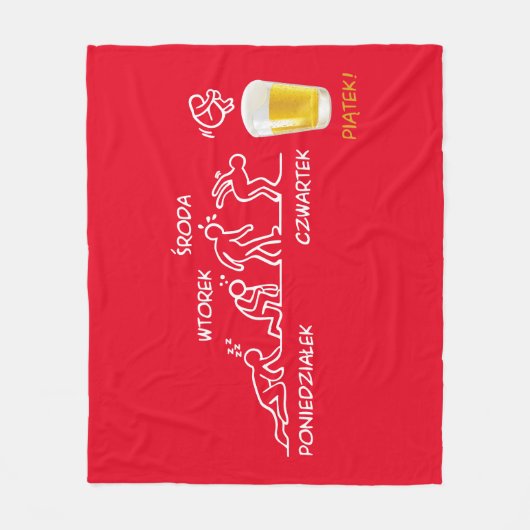 ビール革命 フリースブランケット (正面)