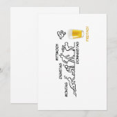 ビール革命 招待状 (正面/裏面)