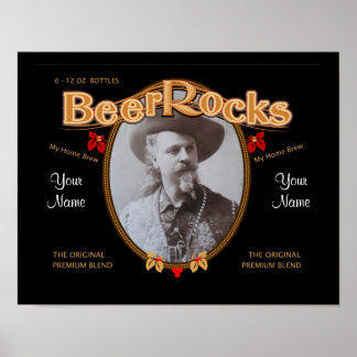 ビール顔ポスター ポスター