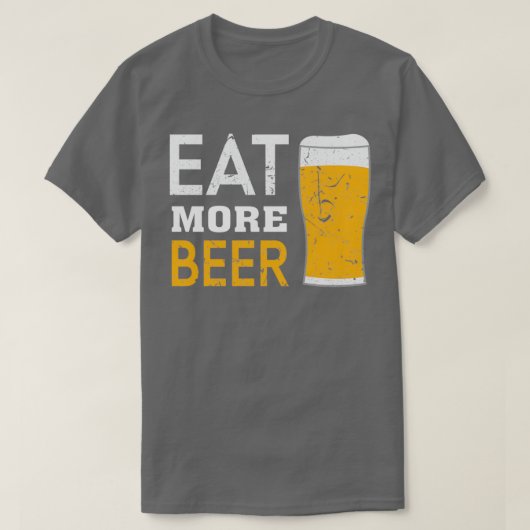 ビール食べ追加4 Tシャツ (デザイン正面)