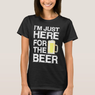 ビール飲みたくて来ただけ コーヒー嫌い ビール Tシャツ