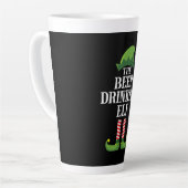 ビール飲みクリスマス誕生日 カフェラテマグ (左アングル)