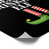 ビール飲みクリスマス誕生日 ポスター (角)