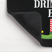 ビール飲みクリスマス誕生日 マウスパッド (コーナー)
