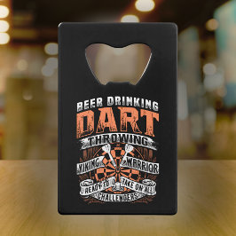ビール飲みダーツバイキング戦士 – Dart Player クレジットカード栓抜き