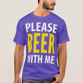 ビール飲みビールを一緒に飲んで Tシャツ