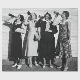 ビール飲みヴィンテージ1930の写真 ラッピングペーパー