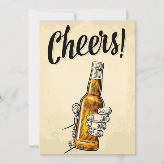 ビール飲み応援ビールレトロヴィンテージ サンキューカード (正面)