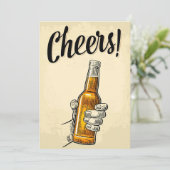 ビール飲み応援ビールレトロヴィンテージ サンキューカード (スタンド正面)