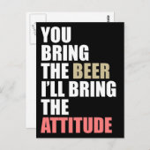 ビール飲み招待状 ポストカード (正面/裏面)