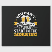 ビール飲み放題誕生日 ラッピングペーパー (フラット)