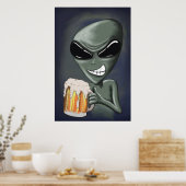 ビール飲み物IIプリント ポスター (キッチン)