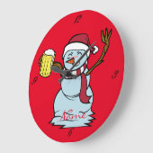 ビール飲み用飲雪だるまサンダーコーブ ラージ壁時計 (傾斜)