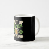 ビール飲みSaint patricks day黙って肝臓あなた コーヒーマグカップ (正面右)