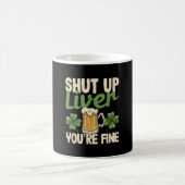 ビール飲みSaint patricks day黙って肝臓あなた コーヒーマグカップ (中央)