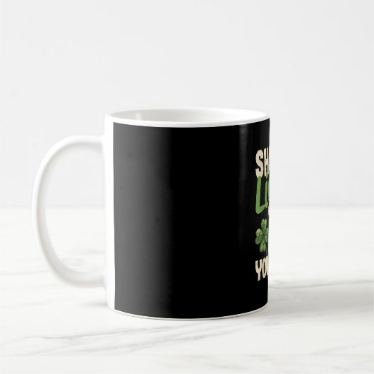 ビール飲みSaint patricks day黙って肝臓あなた コーヒーマグカップ (左)