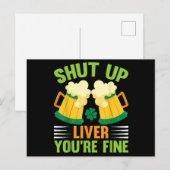 ビール飲みSaint patricks day黙って肝臓あなた ポストカード (正面/裏面)