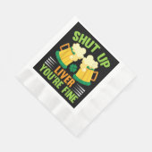 ビール飲みSaint patricks day黙って肝臓あなた 縁ありランチョンナプキン (角)