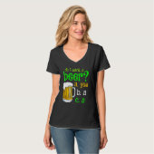 ビール飲みSt patricks dayおもしろい Tシャツ (正面フル)