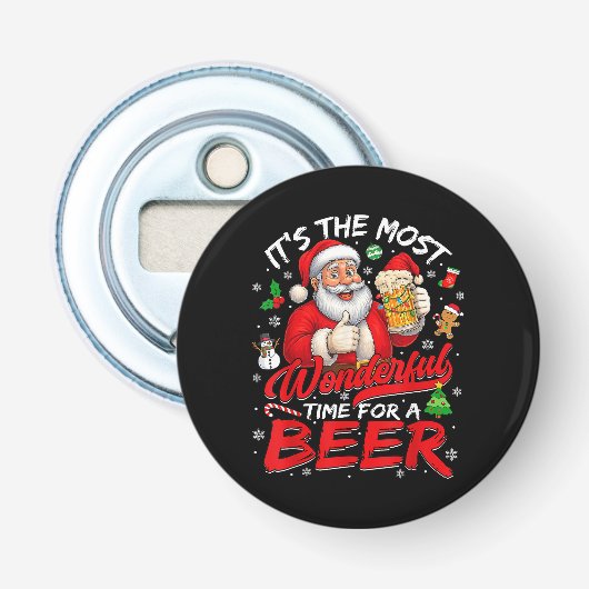 ビール飲むのに最高のクリスマス 栓抜き (正面)