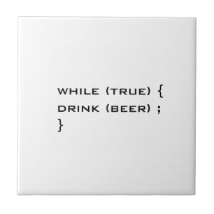 ビール飲む タイル