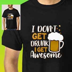 ビール飲グラス素晴らしブラック Tシャツ
