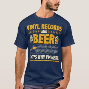 ビール飲料おもしろいビニールレコード Tシャツ