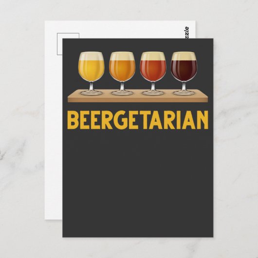 ビール飲料おもしろい笑わされるクラフトビアドリンカー ポストカード (正面/裏面)