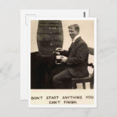 ビール飲料ヴィンテージ1909 ポストカード (正面/裏面)