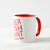 ビール魚の狩り他に何カッコいいのおもしろいなデザインのコーヒー マグカップ (正面右)