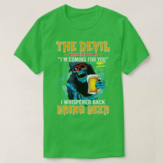 ビール1を持参 Tシャツ (デザイン正面)