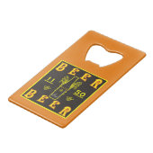 ビール11 50オレンジ クレジットカード栓抜き (正面アングル)