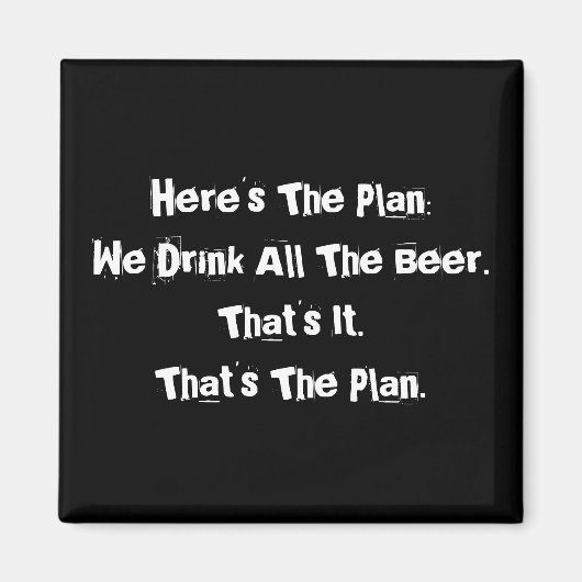 ビール2インチおもしろい角磁石すべて マグネット (正面)