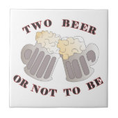 ビール2杯 タイル (正面)