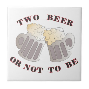 ビール2杯 タイル