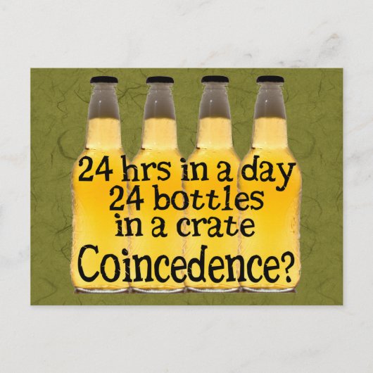 ビール24ボトル ポストカード (正面)